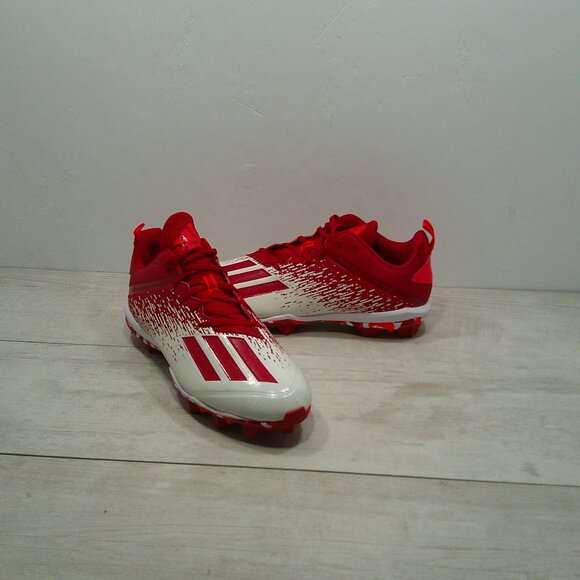 Adidas  Red & White Three Strife Life Football Cleats EH3442 Size 11.5 main image 11